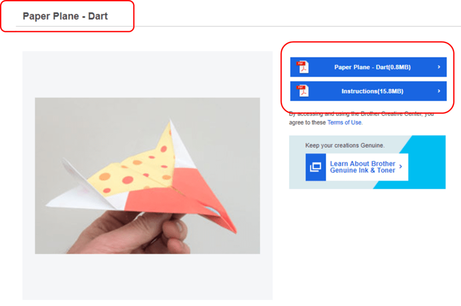 How to Make Paper Planes with Brother Creative Center