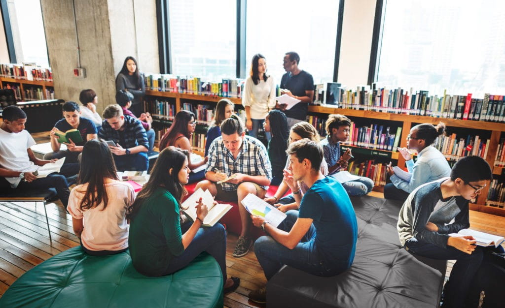 Students in Library