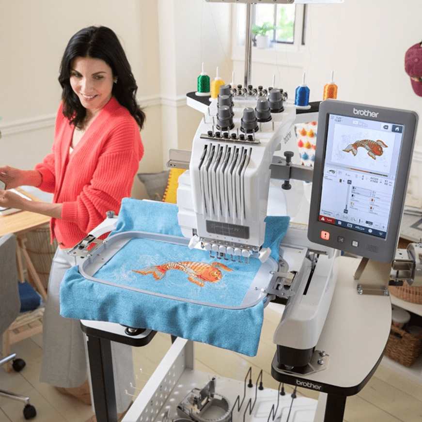 Professional embroidery machine for business