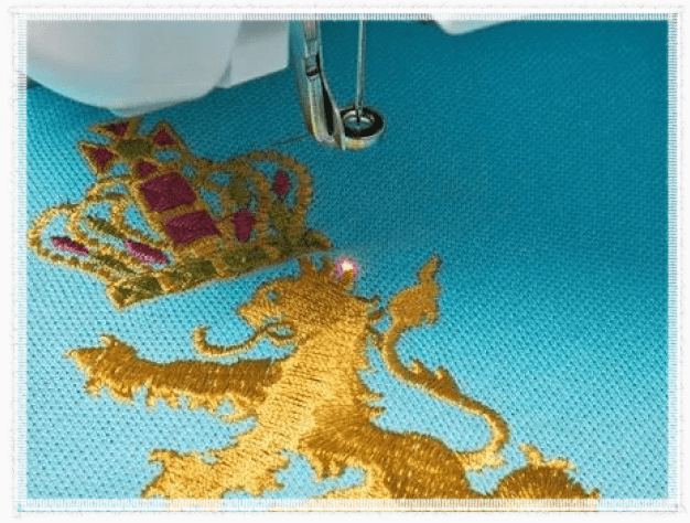 Embroidery Machine Features - LED Pointer for Pattern Positioning