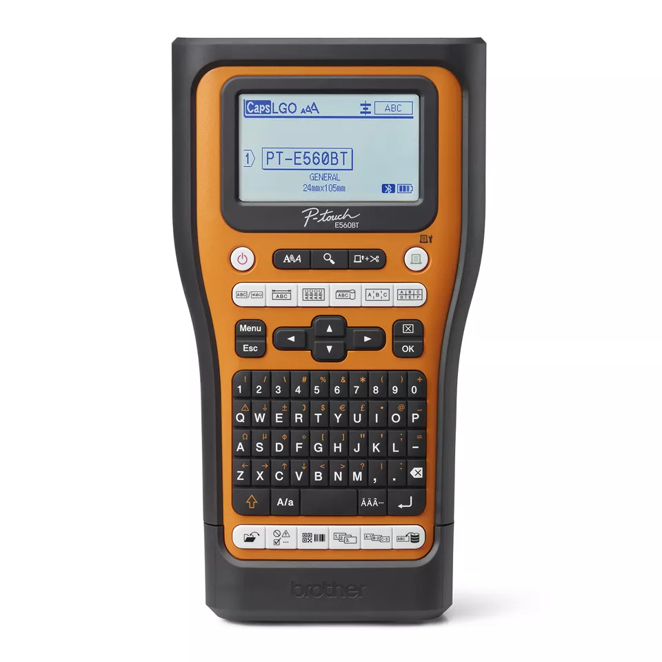Brother PT-E560BTVP Label Printer (Label Maker) Front View