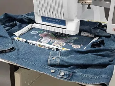 Embroidery Machine - Personalized Denim Jackets at Brother Gulf, Middle East & Africa