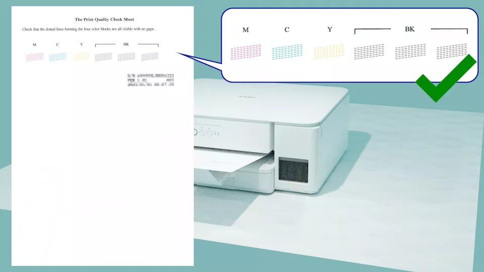 Check the Print QualityLED