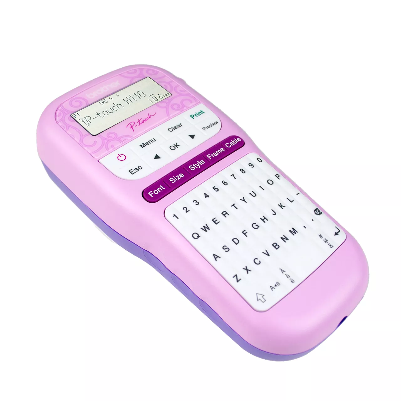 PT-H110PK Label Printer Right Side View