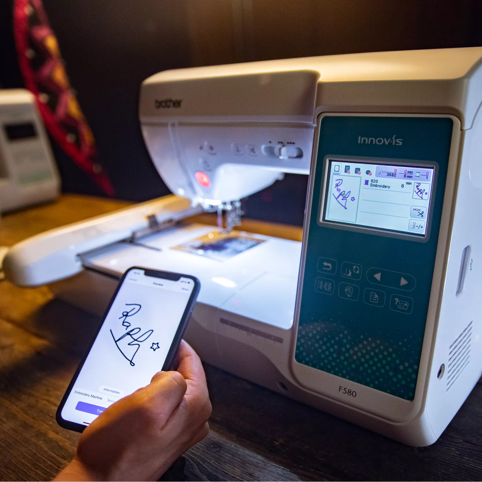 Embroidery Machine Feature - Wireless App