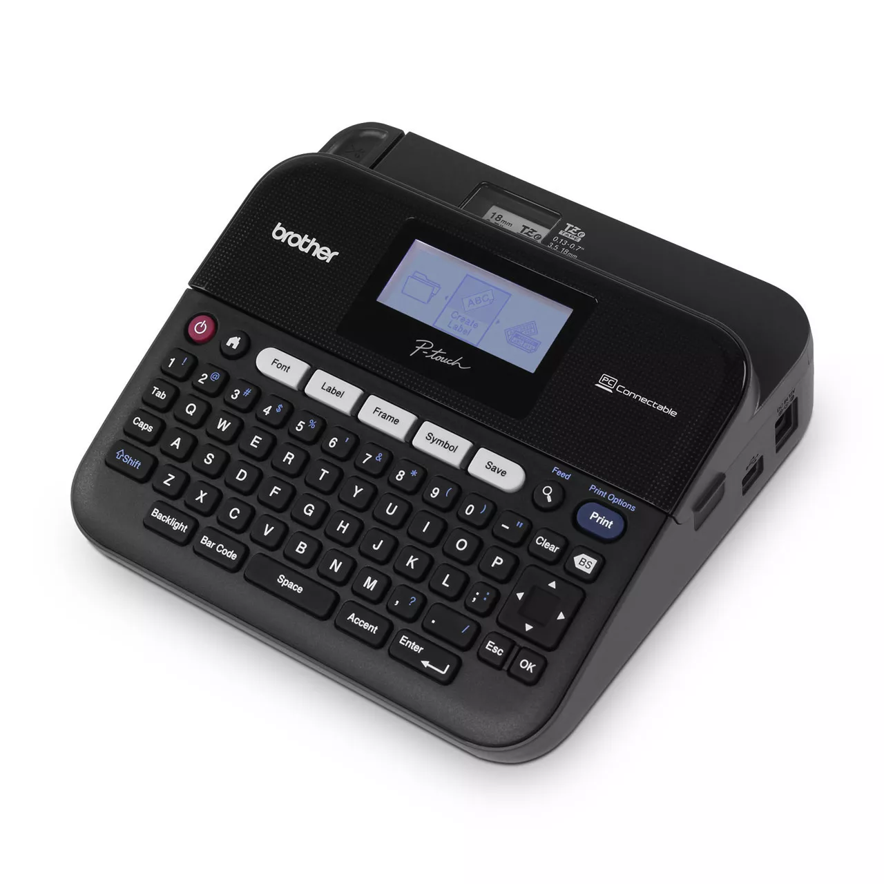 Label Printer PT-D450 Left side view