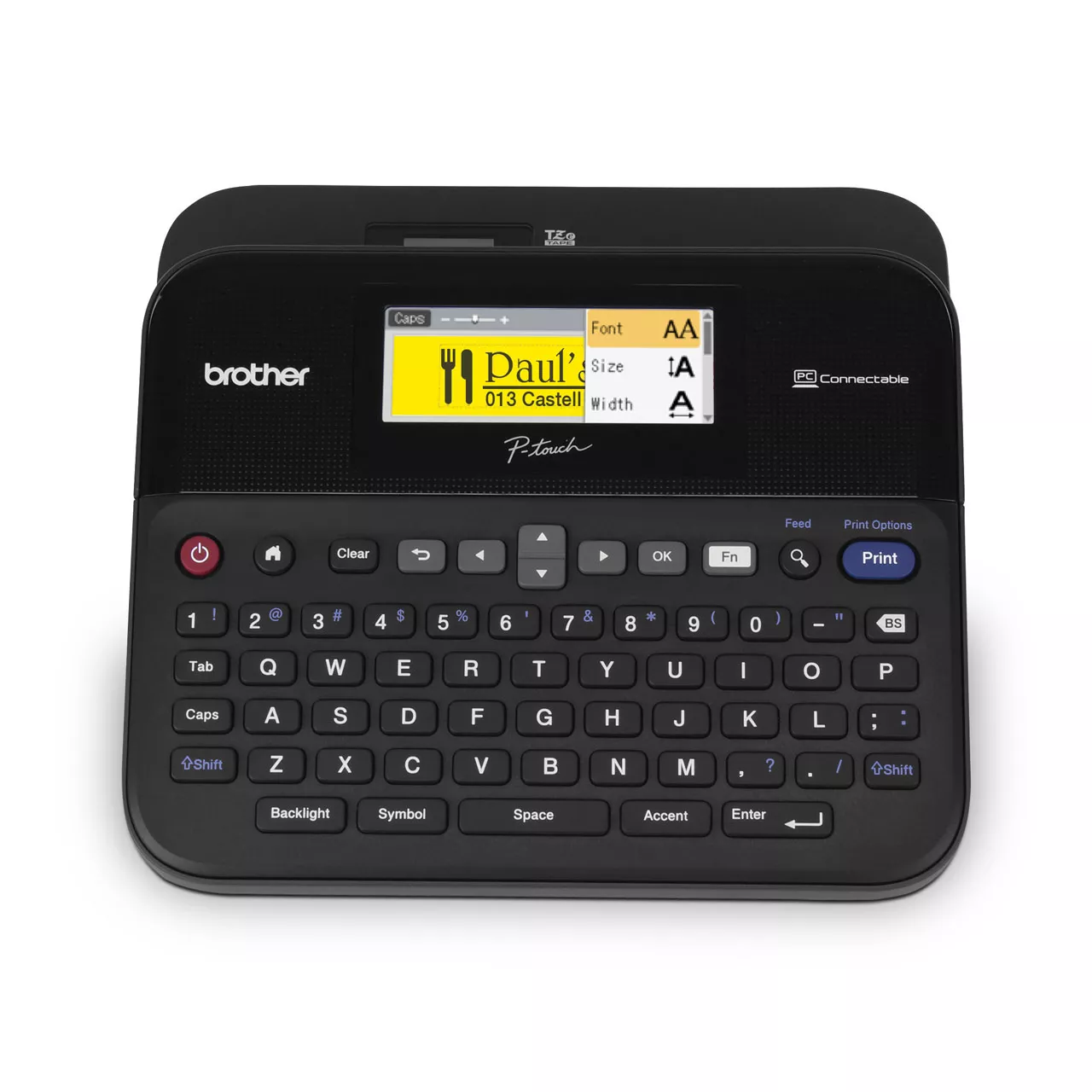 Label Printer PT-D600VP front view
