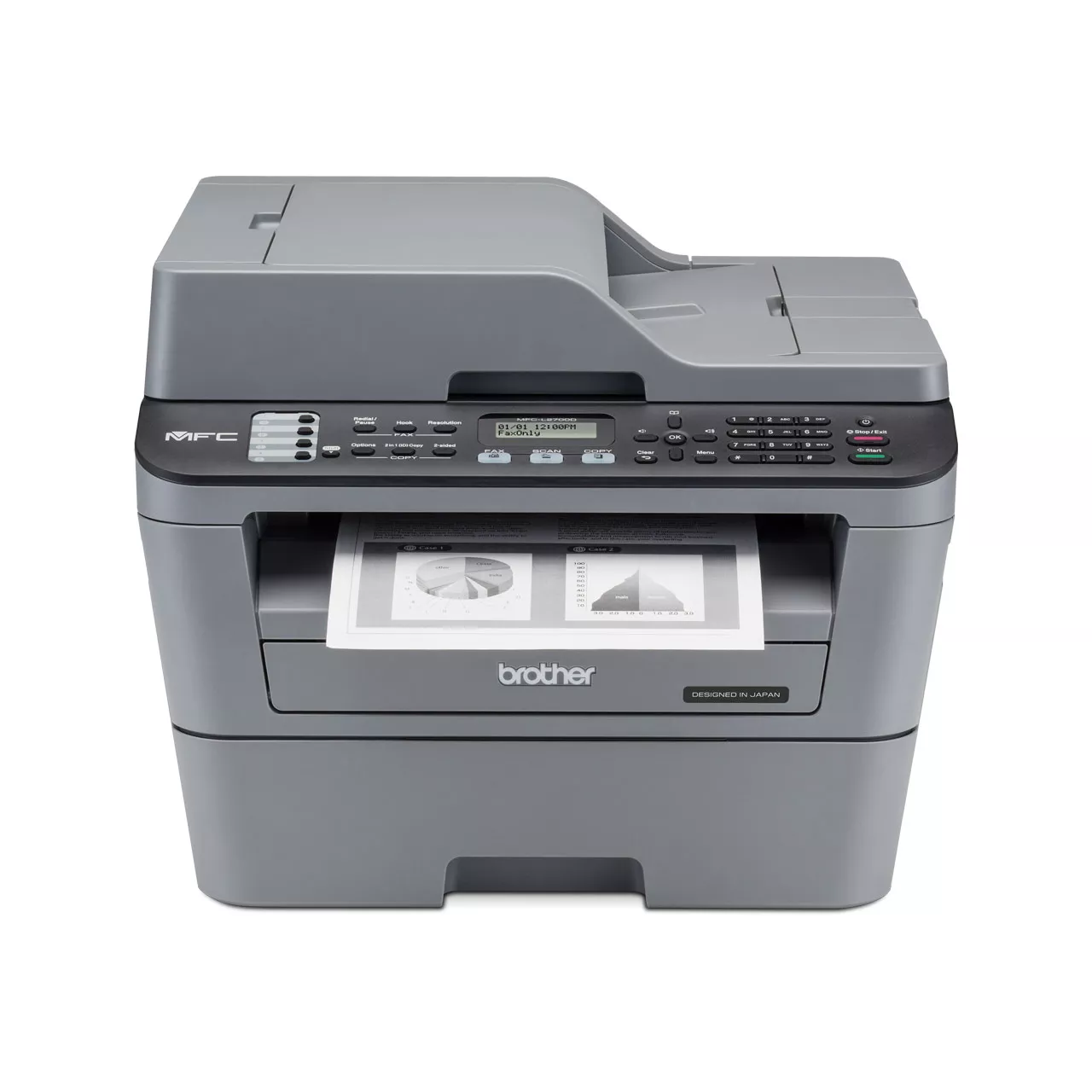 Brother MFC-L2700D Mono Laser Printer Front View