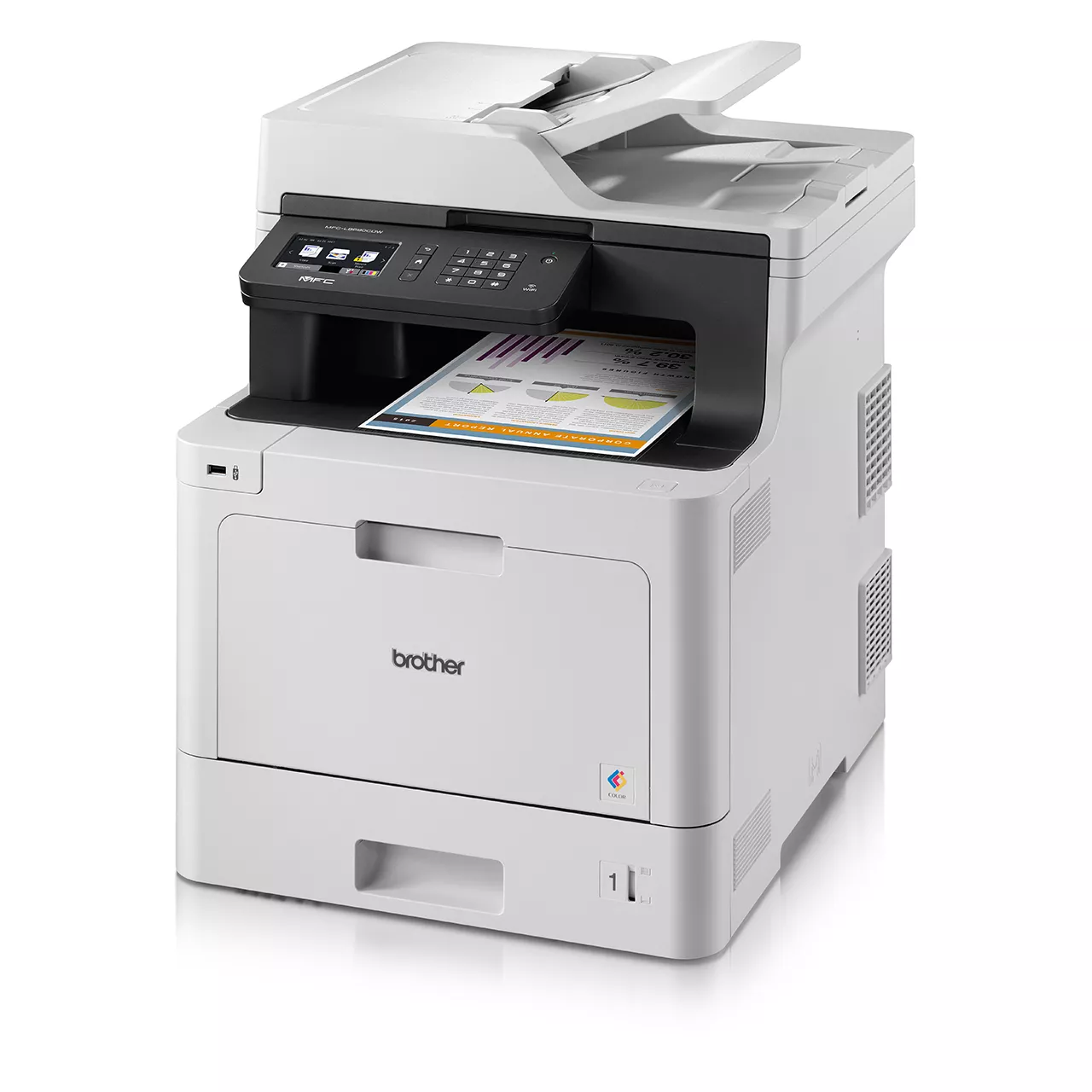 Brother MFC-L8690CDW Color Laser Printer Left side View