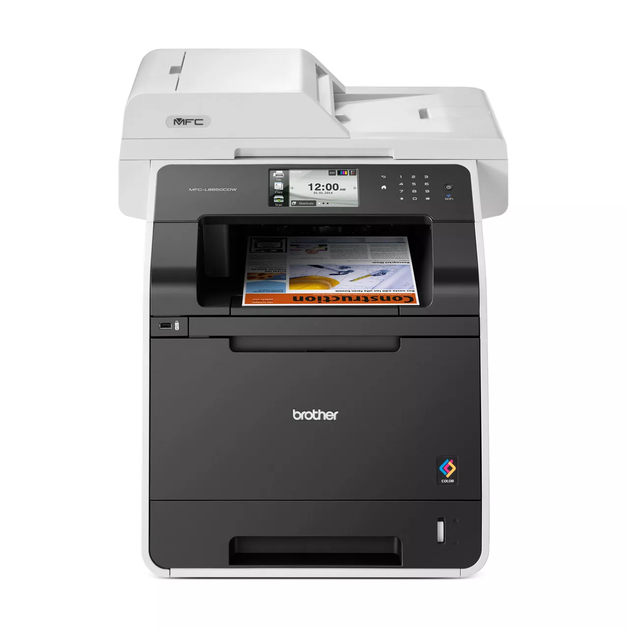Brother MFC-L8850CDW Color Laser Printer Front View