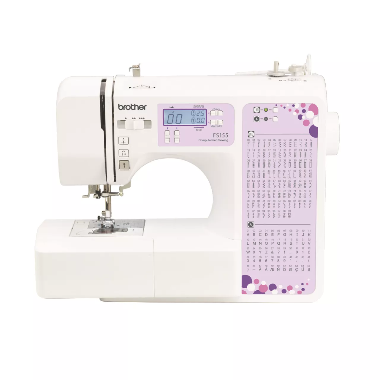 FS155 Computerised Sewing Machine – front view