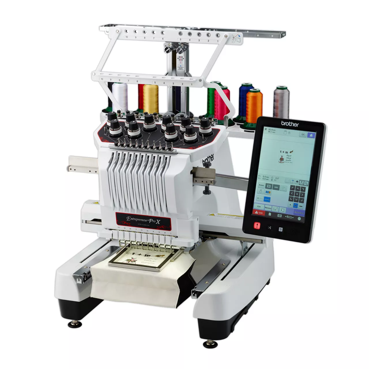 Brother PR1050X Commercial Embroidery Machine – Side view